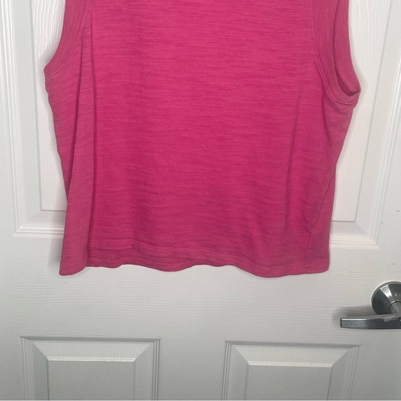 Faherty Sunwashed Slub Muscle Tank Organic Cotton In Cone Flower Pink S - Picture 5 of 9